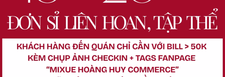 Mixue Hoàng Huy Commerce Hải Phòng – Kem & Trà Sữa Ngon